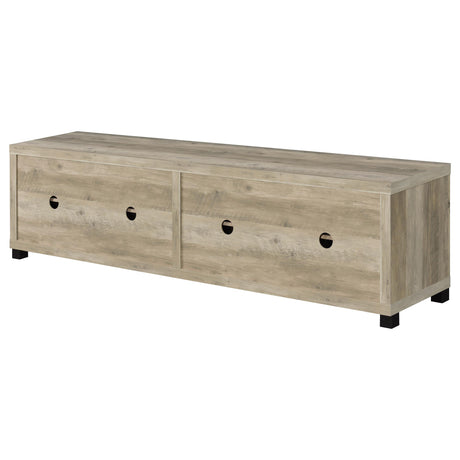 Sachin Antique Pine 3-Piece Entertainment Center With 79" TV Stand from Coaster - Luna Furniture