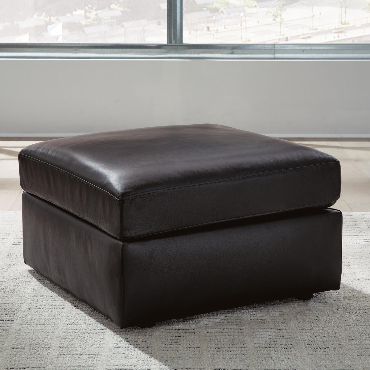ModMax II Black Oversized Accent Ottoman from Ashley - Luna Furniture