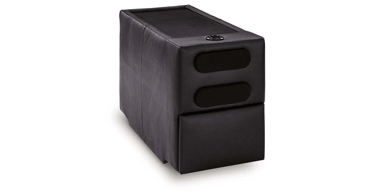 ModMax II Black Console with Audio System from Ashley - Luna Furniture