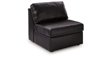 ModMax II Black Armless Chair from Ashley - Luna Furniture