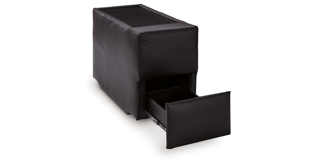 ModMax II Black Console with Storage from Ashley - Luna Furniture