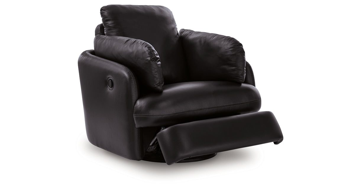 ModMax II Black Swivel Glider Recliner from Ashley - Luna Furniture