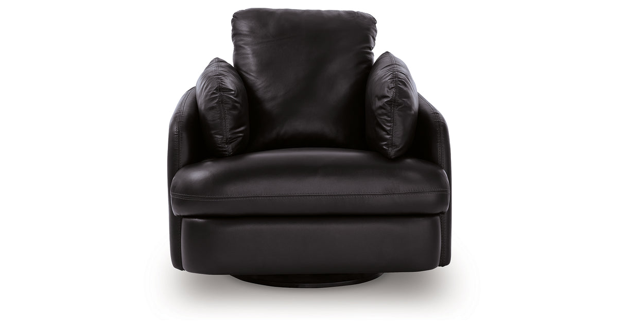 ModMax II Black Swivel Glider Recliner from Ashley - Luna Furniture