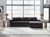 ModMax II Black 3-Piece RAF Sofa Chaise Sectional from Ashley - Luna Furniture