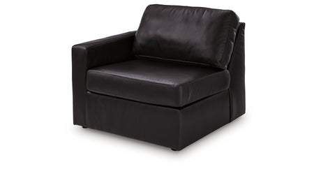 ModMax II Black Left-Arm Facing Corner Chair from Ashley Furniture - Luna Furniture