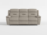 Laconia Latte Leather Double Reclining Sofa from Homelegance - Luna Furniture