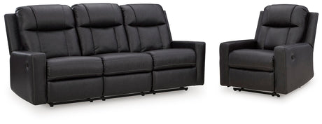 Mackmenville Carbon Reclining Sofa and Recliner from Ashley Furniture - Luna Furniture