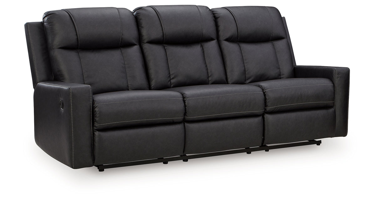 Mackmenville Carbon Reclining Sofa from Ashley Furniture - Luna Furniture