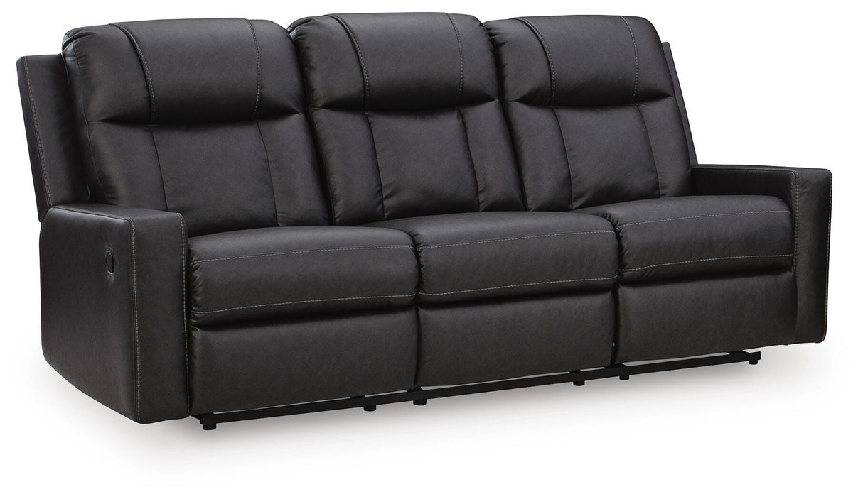 Mackmenville Carbon Reclining Sofa from Ashley Furniture - Luna Furniture