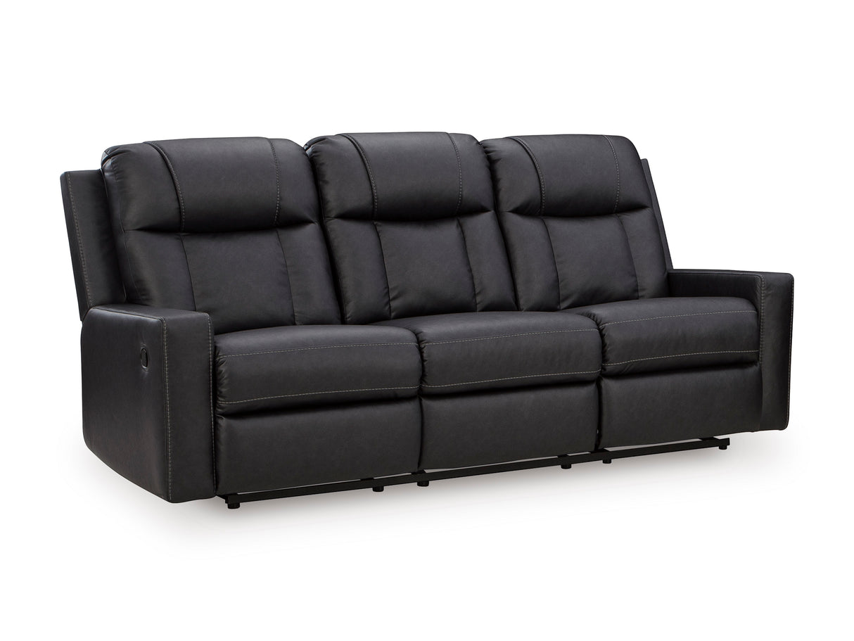 Mackmenville Carbon Reclining Sofa from Ashley - Luna Furniture