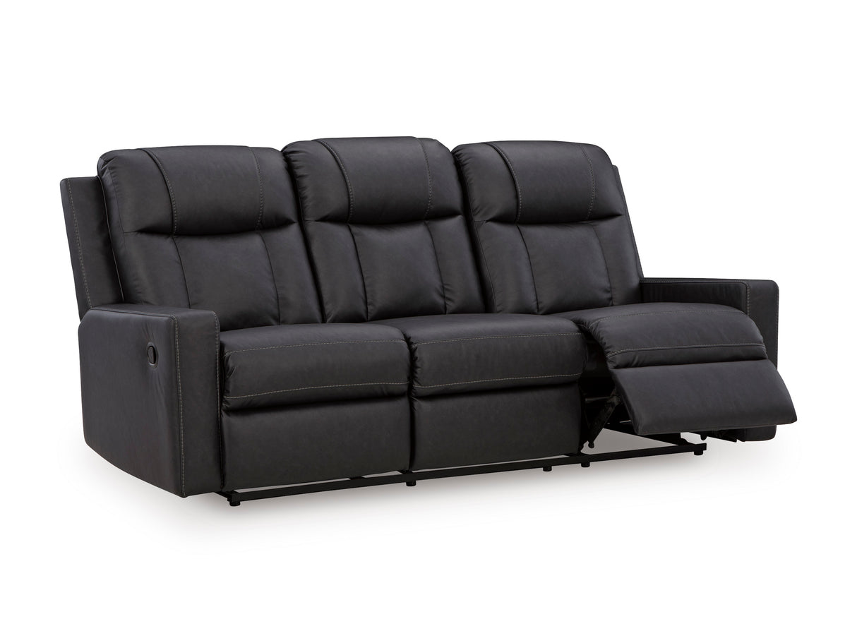 Mackmenville Carbon Reclining Sofa from Ashley - Luna Furniture