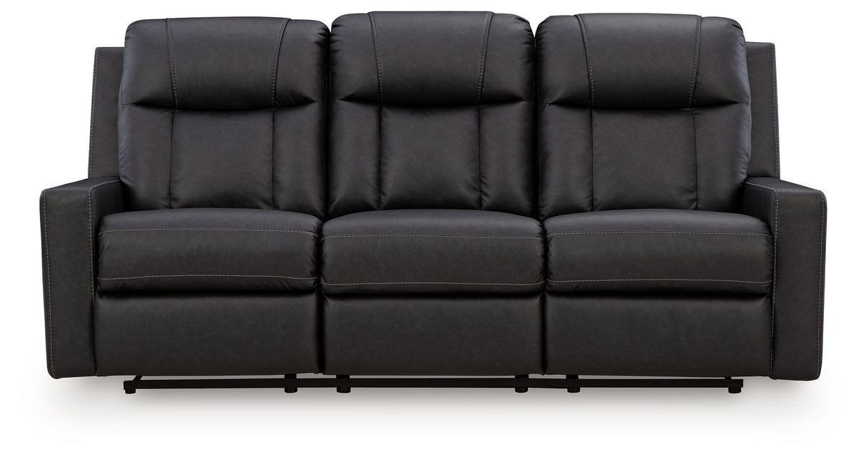 Mackmenville Carbon Reclining Sofa from Ashley Furniture - Luna Furniture