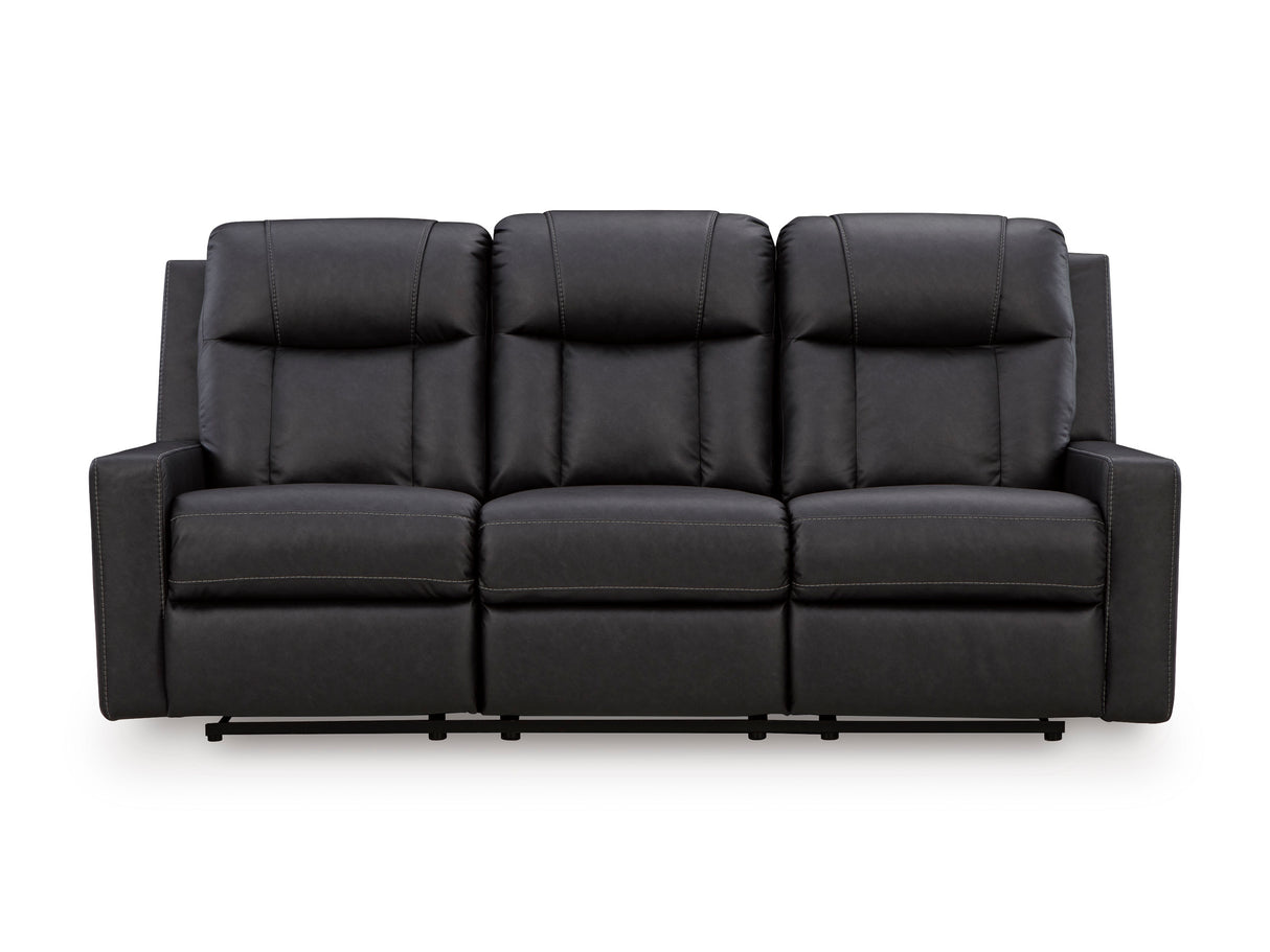 Mackmenville Carbon Reclining Sofa from Ashley - Luna Furniture