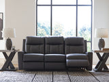 Mackmenville Carbon Reclining Sofa from Ashley Furniture - Luna Furniture