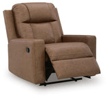Mackmenville Caramel Reclining Sofa and Recliner from Ashley Furniture - Luna Furniture