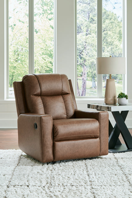 Mackmenville Caramel Recliner from Ashley Furniture - Luna Furniture