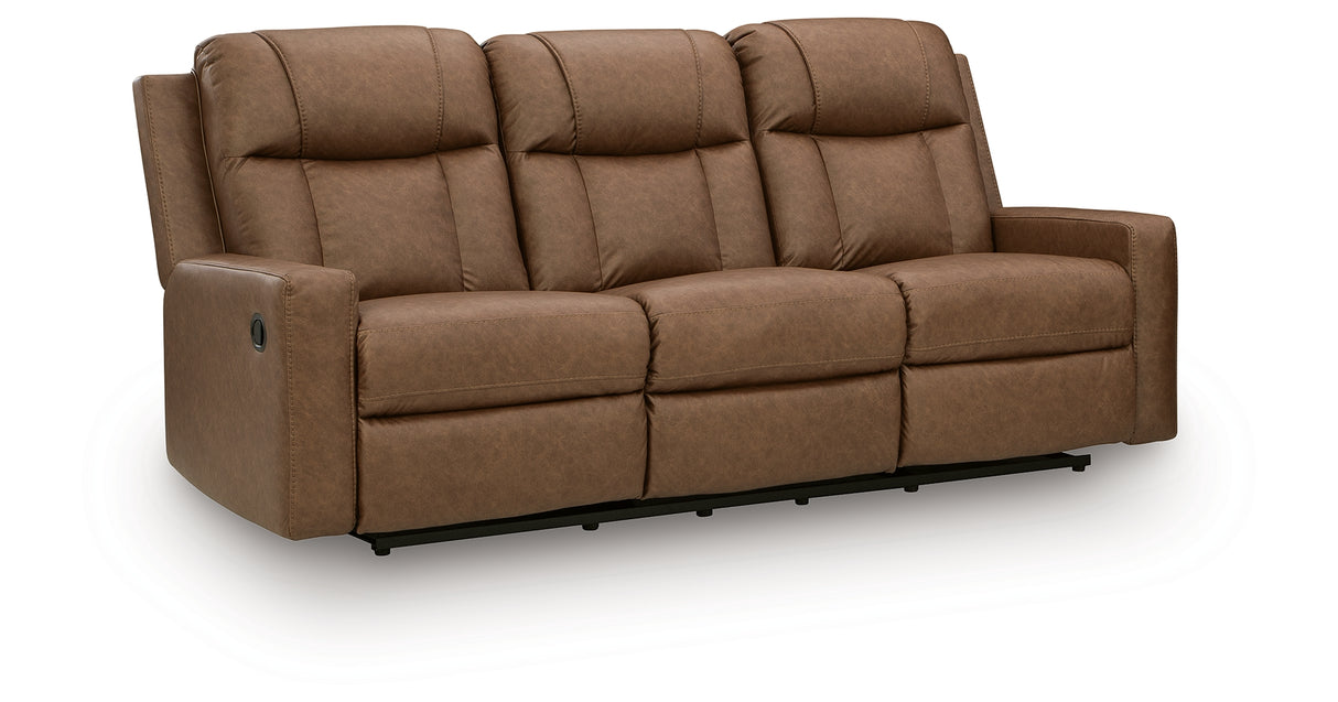 Mackmenville Caramel Reclining Sofa from Ashley Furniture - Luna Furniture