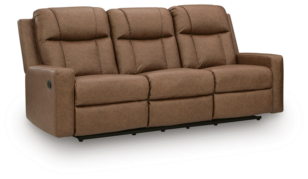 Mackmenville Caramel Reclining Sofa from Ashley Furniture - Luna Furniture