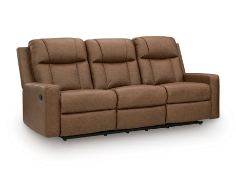 Mackmenville Caramel Reclining Sofa from Ashley - Luna Furniture