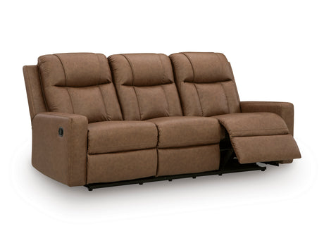 Mackmenville Caramel Reclining Sofa from Ashley - Luna Furniture