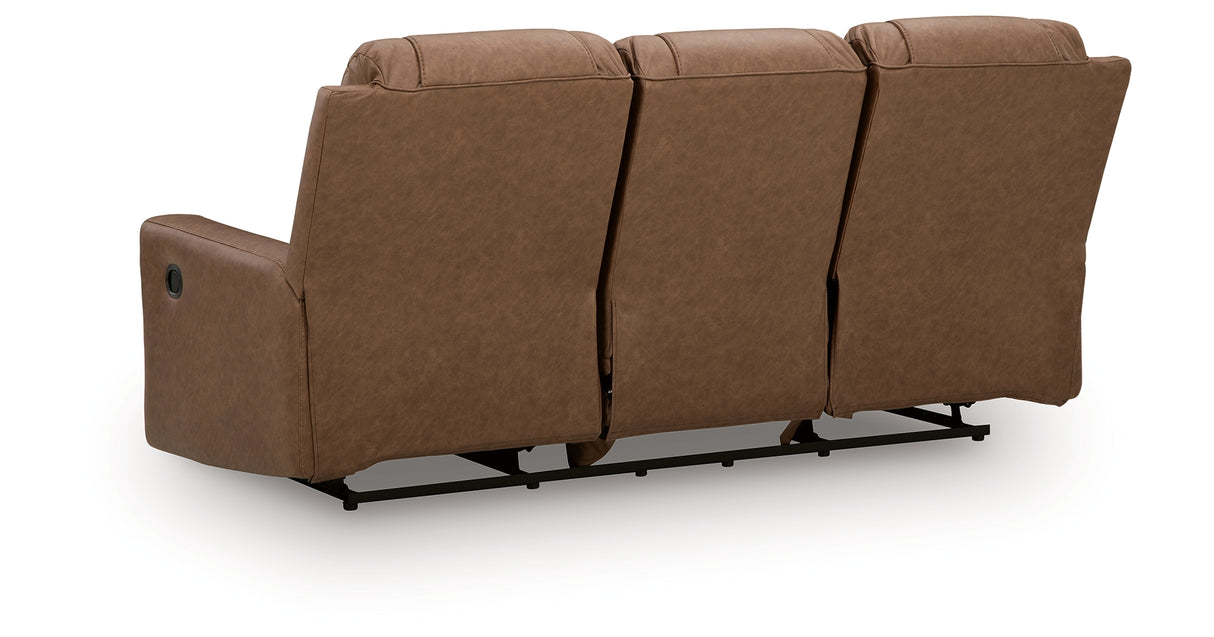 Mackmenville Caramel Reclining Sofa from Ashley Furniture - Luna Furniture