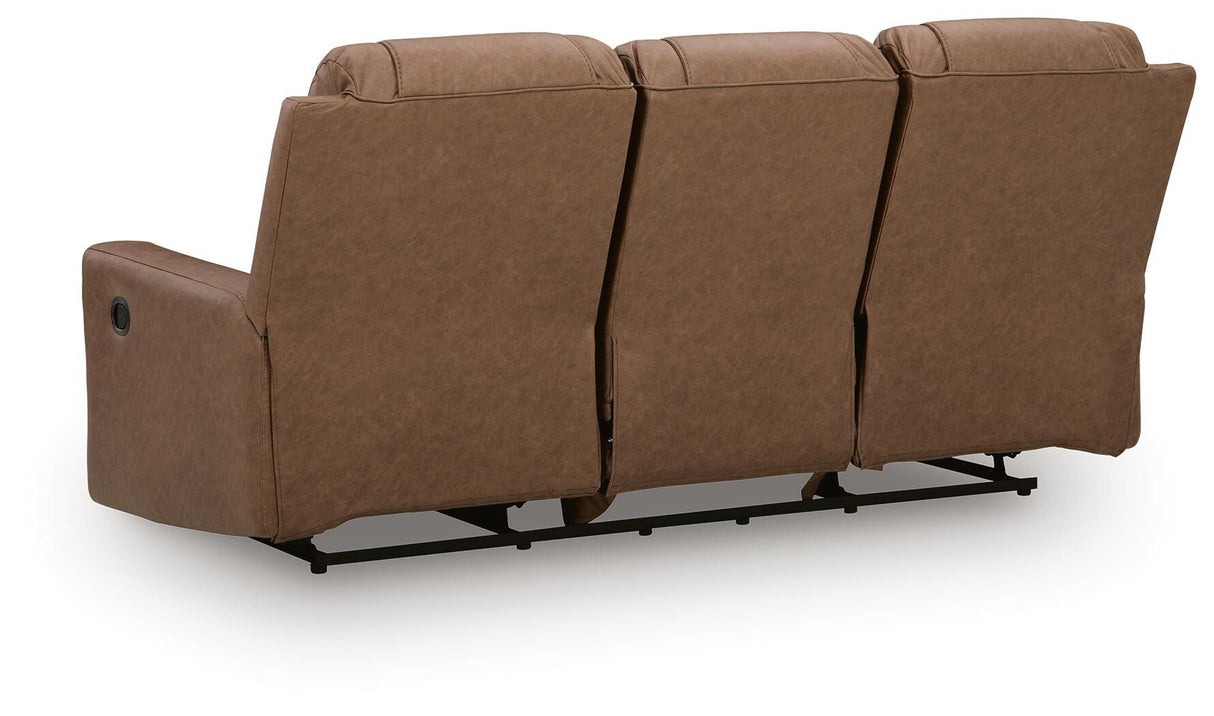 Mackmenville Caramel Reclining Sofa and Recliner from Ashley Furniture - Luna Furniture