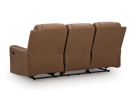 Mackmenville Caramel Reclining Sofa from Ashley - Luna Furniture