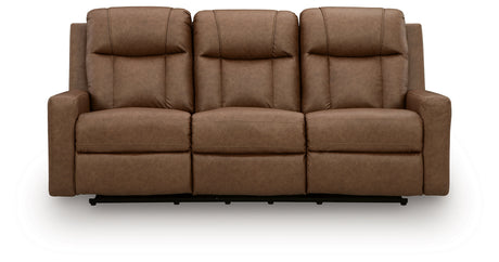 Mackmenville Caramel Reclining Sofa from Ashley Furniture - Luna Furniture