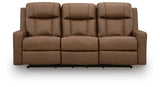 Mackmenville Caramel Reclining Sofa and Recliner from Ashley Furniture - Luna Furniture