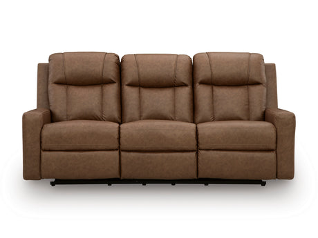 Mackmenville Caramel Reclining Sofa from Ashley - Luna Furniture