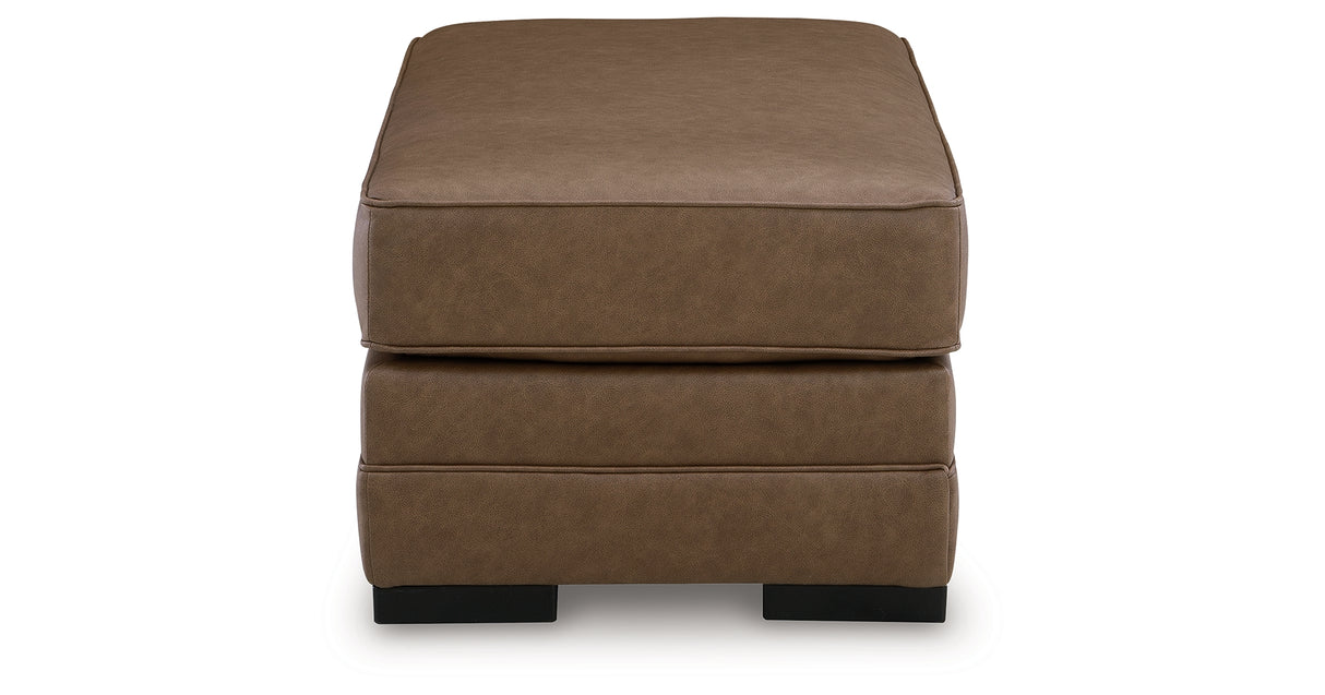 VillaCourt Caramel Ottoman from Ashley - Luna Furniture