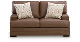 VillaCourt Caramel Loveseat from Ashley - Luna Furniture