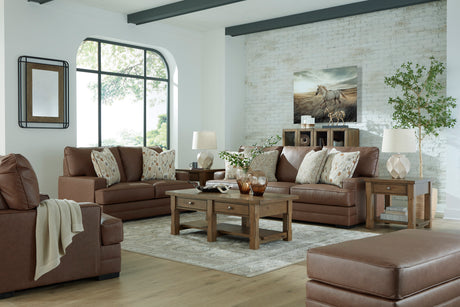 VillaCourt Caramel Living Room Set from Ashley - Luna Furniture