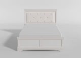 Lana White Twin Bed with LED Lighting from Homelegance - Luna Furniture