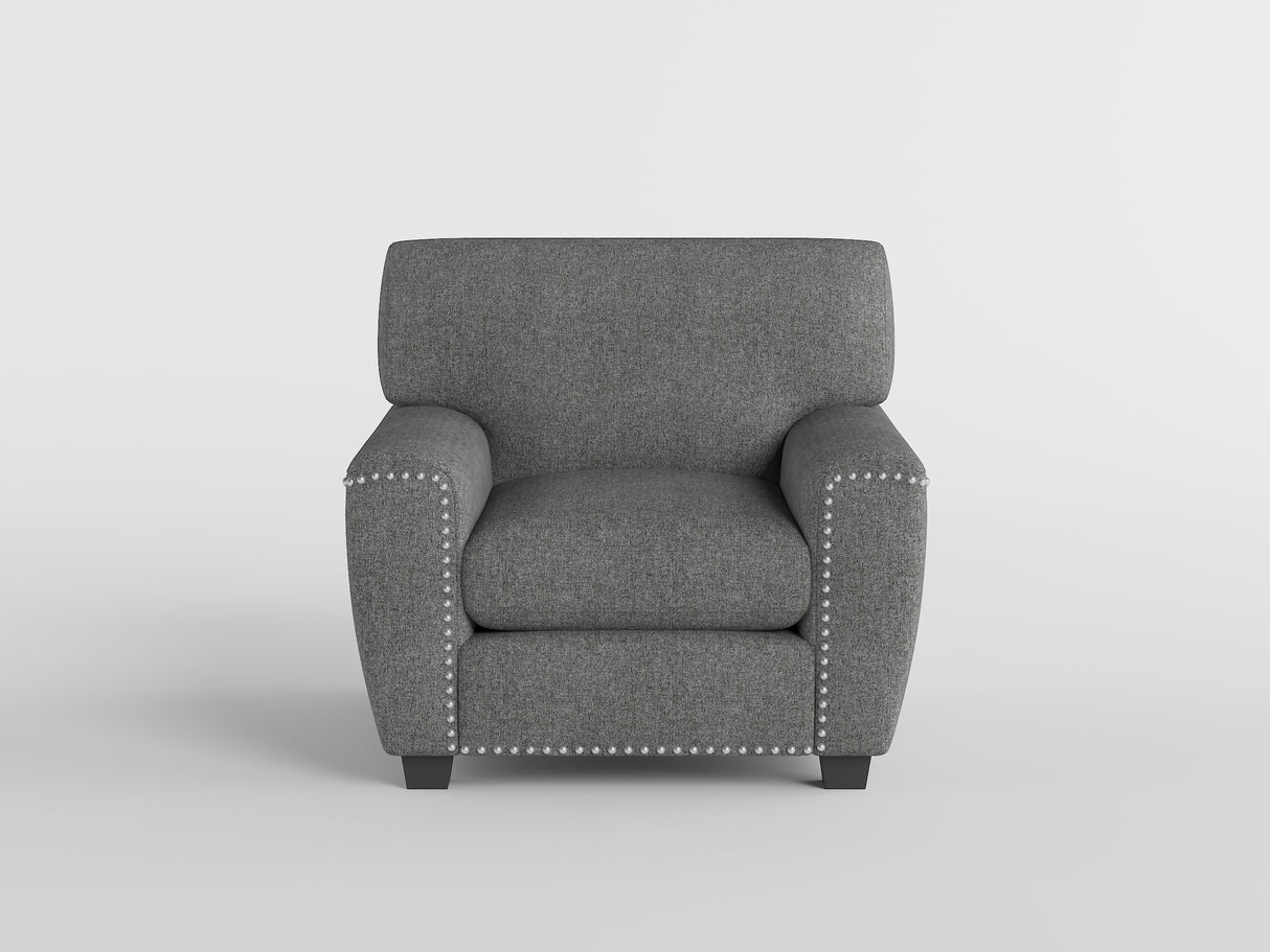 Isabel Dark Gray Chair from Homelegance - Luna Furniture