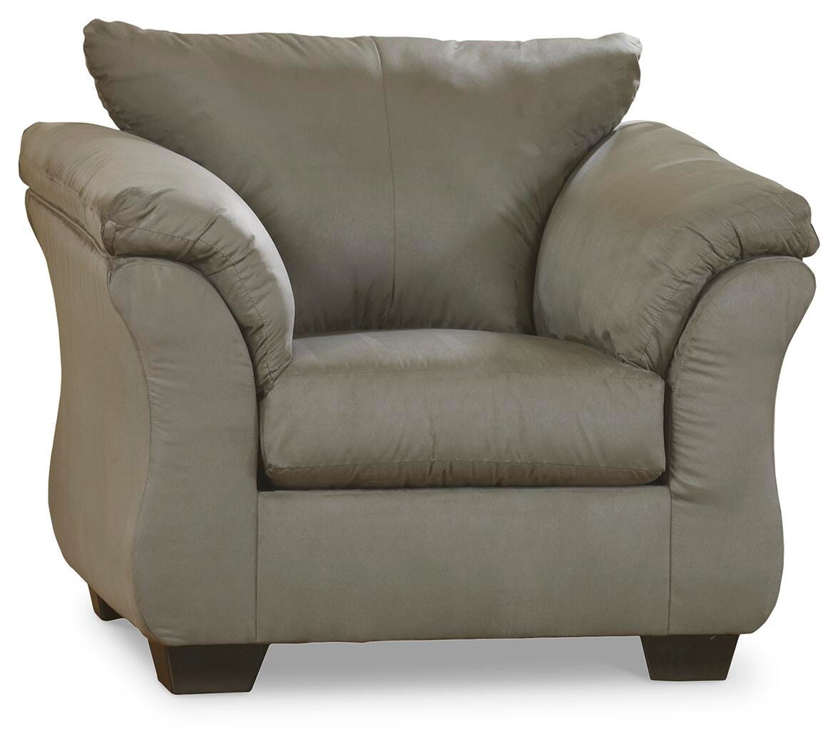 Darcy Cobblestone Chair and Ottoman from Ashley Furniture - Luna Furniture