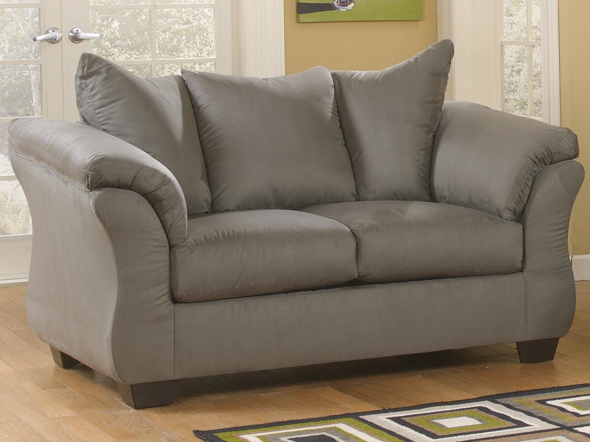 Darcy Cobblestone Loveseat from Ashley Furniture - Luna Furniture