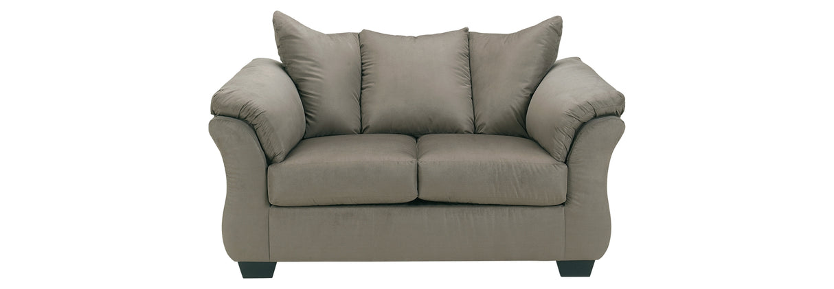 Darcy Sofa, Loveseat, Chair and Ottoman in Cobblestone from Ashley Furniture - Luna Furniture