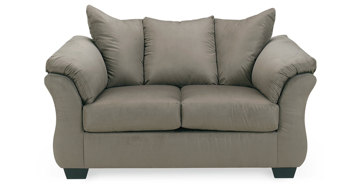 Darcy Cobblestone Loveseat from Ashley Furniture - Luna Furniture