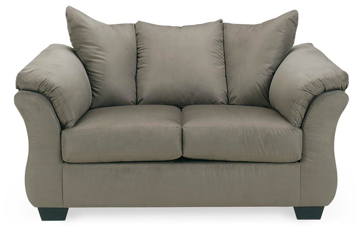 Darcy Cobblestone Loveseat from Ashley Furniture - Luna Furniture