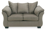 Darcy Cobblestone Loveseat from Ashley Furniture - Luna Furniture