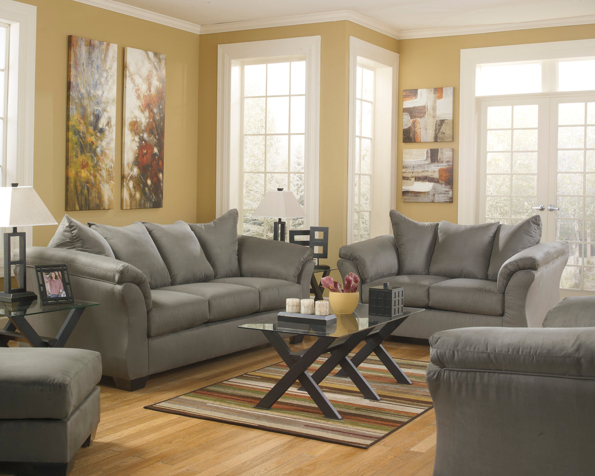 Darcy Cobblestone Living Room Set from Ashley - Luna Furniture