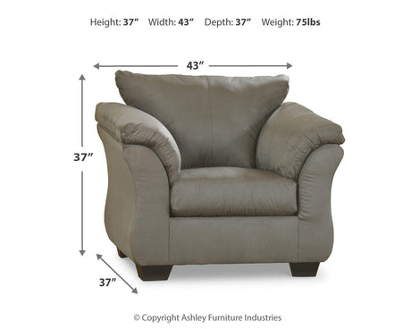 Darcy Cobblestone Sofa and Chair from Ashley - Luna Furniture