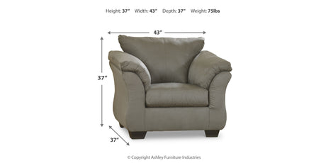 Darcy Cobblestone Sofa and Chair from Ashley - Luna Furniture