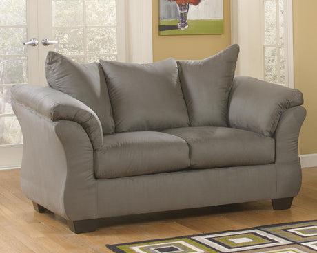 Darcy Cobblestone Loveseat from Ashley - Luna Furniture