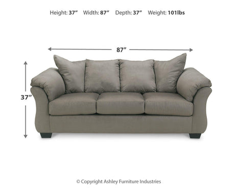 Darcy Cobblestone Sofa and Chair from Ashley - Luna Furniture