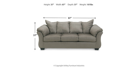 Darcy Cobblestone Sofa from Ashley - Luna Furniture