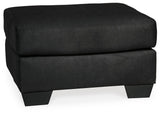 Darcy Black Chair and Ottoman from Ashley Furniture - Luna Furniture