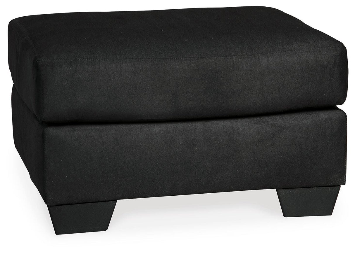 Darcy Black Ottoman from Ashley Furniture - Luna Furniture