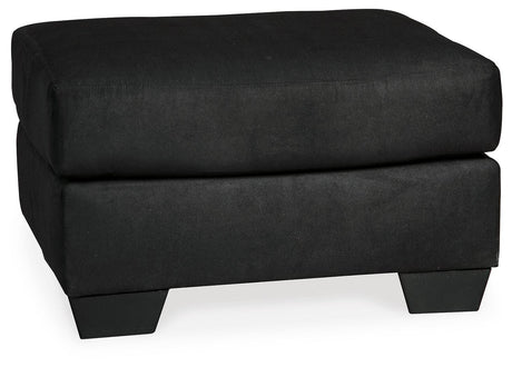 Darcy Black Ottoman from Ashley - Luna Furniture